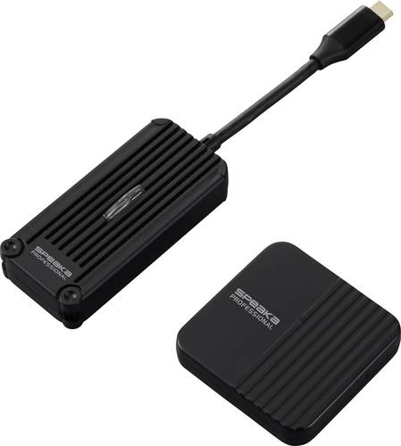 SpeaKa Professional SP-TR-300 Drahtloses Full HD Präsentationssystem USB-C (DP Alt Mode) HDMI 30m 5GHz 1920 x 1080 Pixel