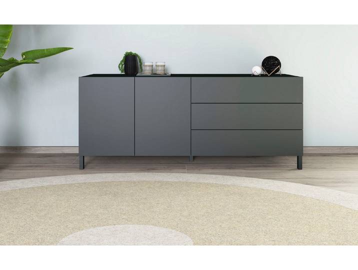 borchardt Möbel Sideboard Sophia, Kommode mit Metallfüßen, 3 Schubkästen, Breite 152 oder 190 cm, 152 oder 190cm, viel Stauraum, grifflos, praktisch, mehrere Größen