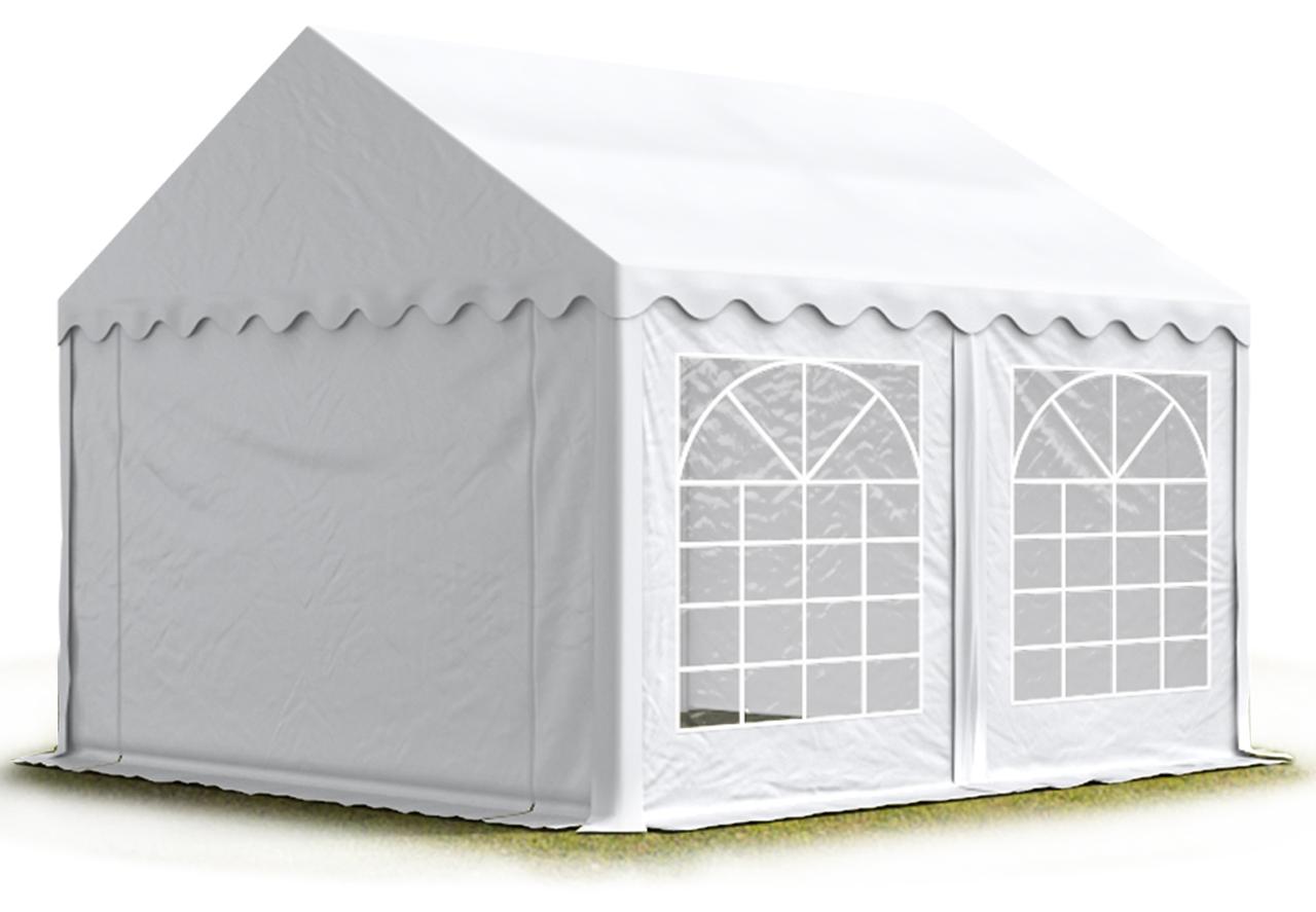 TOOLPORT Partyzelt Festzelt 3x5 m Garten-Pavillon PVC Plane 700 N in weiß Wasserdicht