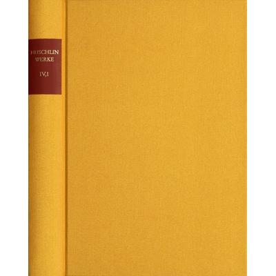 Nicodemus Frischlin: Sämtliche Werke / Band IV,1: Deutsche Dichtungen und Entwürfe, Gebundene Ausgabe von Nicodemus Frischlin, Frommann-holzboog,