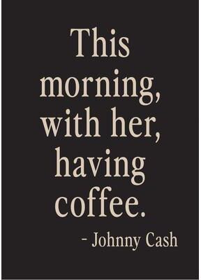 Inspired Living Minimalist Skeleton Coffee Wall Art Canvas Modern Coffee Lover Decor 20x30cm Unframed 3