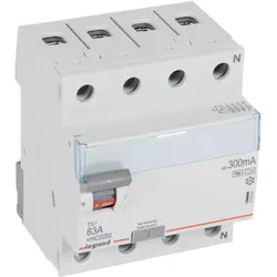 Legrand TX3 FI-Schutzschalter 63A, 300mA, Typ F-G, 4polig