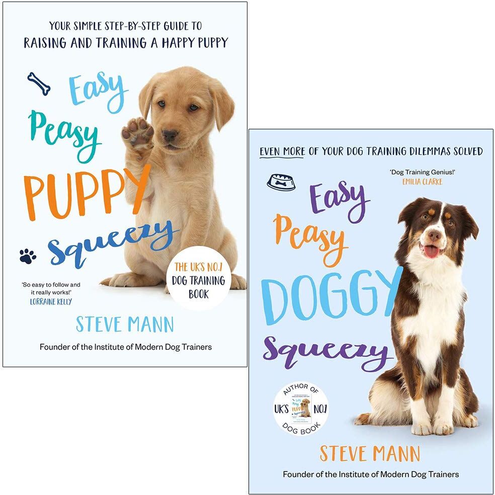 Blink Publishing Ltd Easy Peasy Puppy Squeezy & Easy Peasy Doggy Squeezy By Steve Mann 2 Books Collection Set