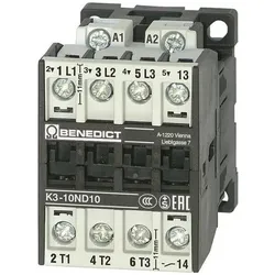Benedict KONTAKTOR K3 10A 4KW 3P+1SL 400V, Relais