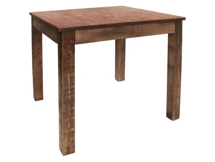 GHVBNMF Esstisch Altholz Massiv 82x80x76 cm Küchentisch Holztisch Handgefertigter Speisetisch aus recyceltem Echtholz, ideal für kompakte Esszimmer und gemütliche Küchenbereiche.