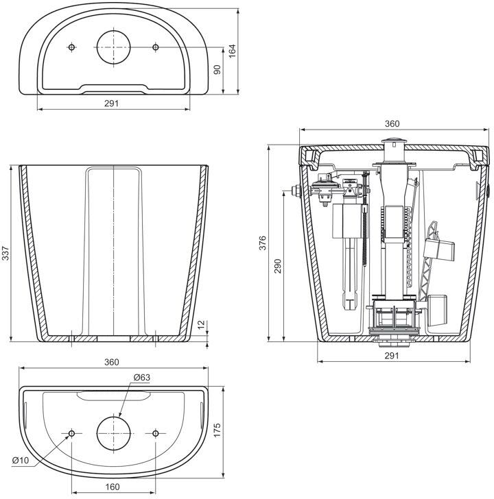 Ideal Standard Spülkasten Cube
