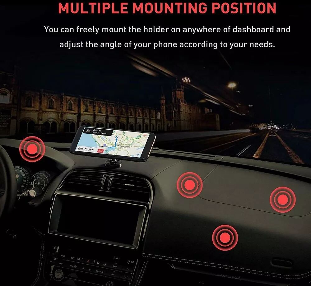 INF Support de téléphone magnétique pour la rotation de 360 degrés de la voiture