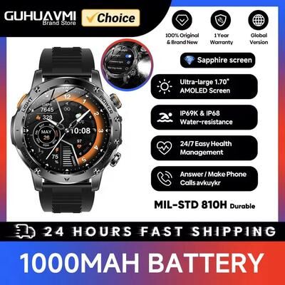 Inspire Essentials IronCore Military GPS Smartwatch With AMOLED Display And Bluetooth Call 1
