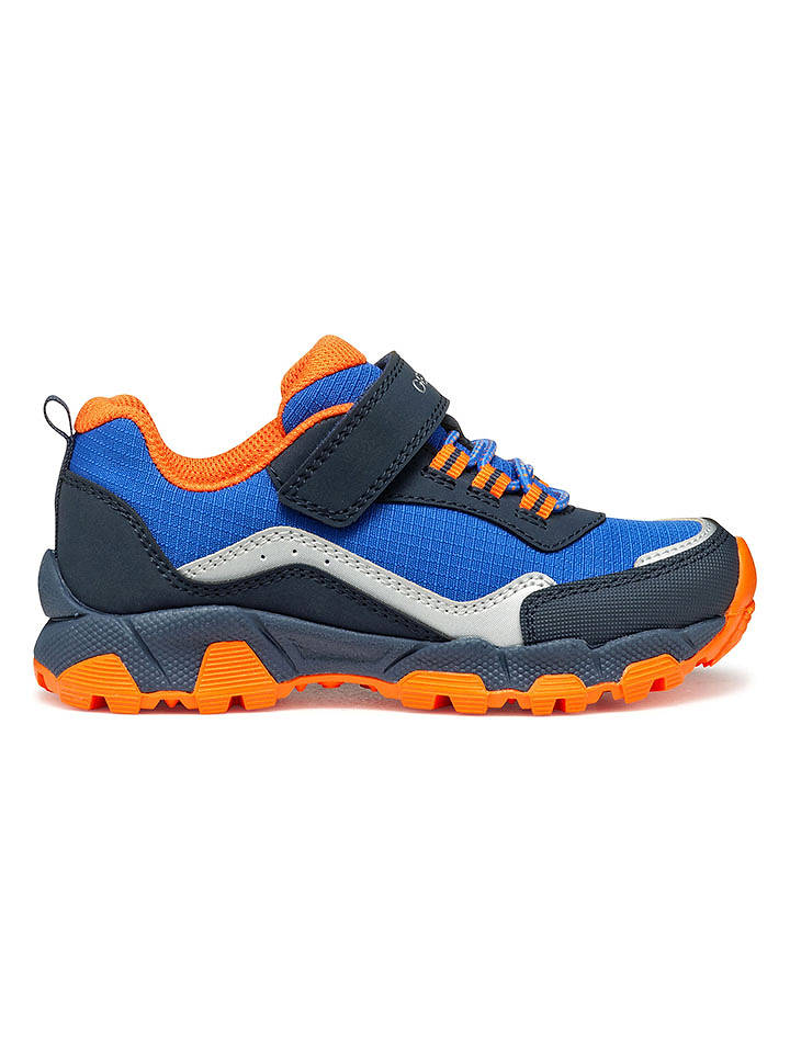 Geox Trekkingschuhe "Magnetar" in Blau/ Orange - 37