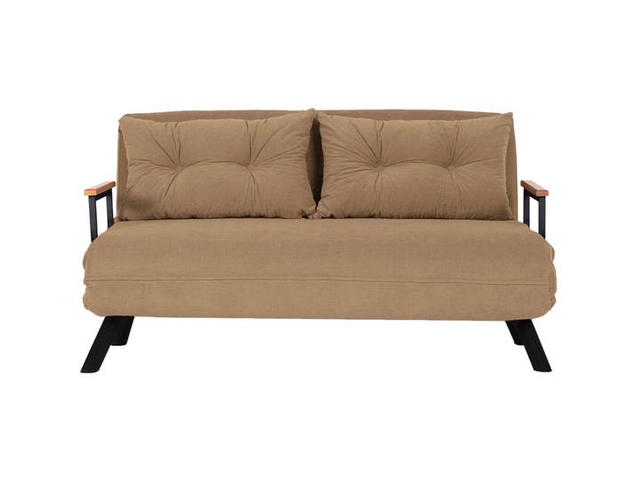 Bettsofa Foldbar hellbraun Polyester B 133 T 50 cm