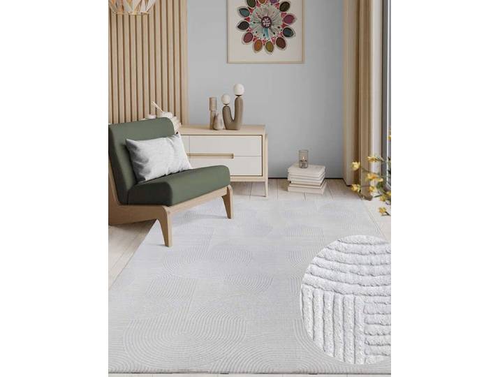 Tapis Salon - THE CARPET - Rio - Antidérapant - Blanc - 200x280 cm