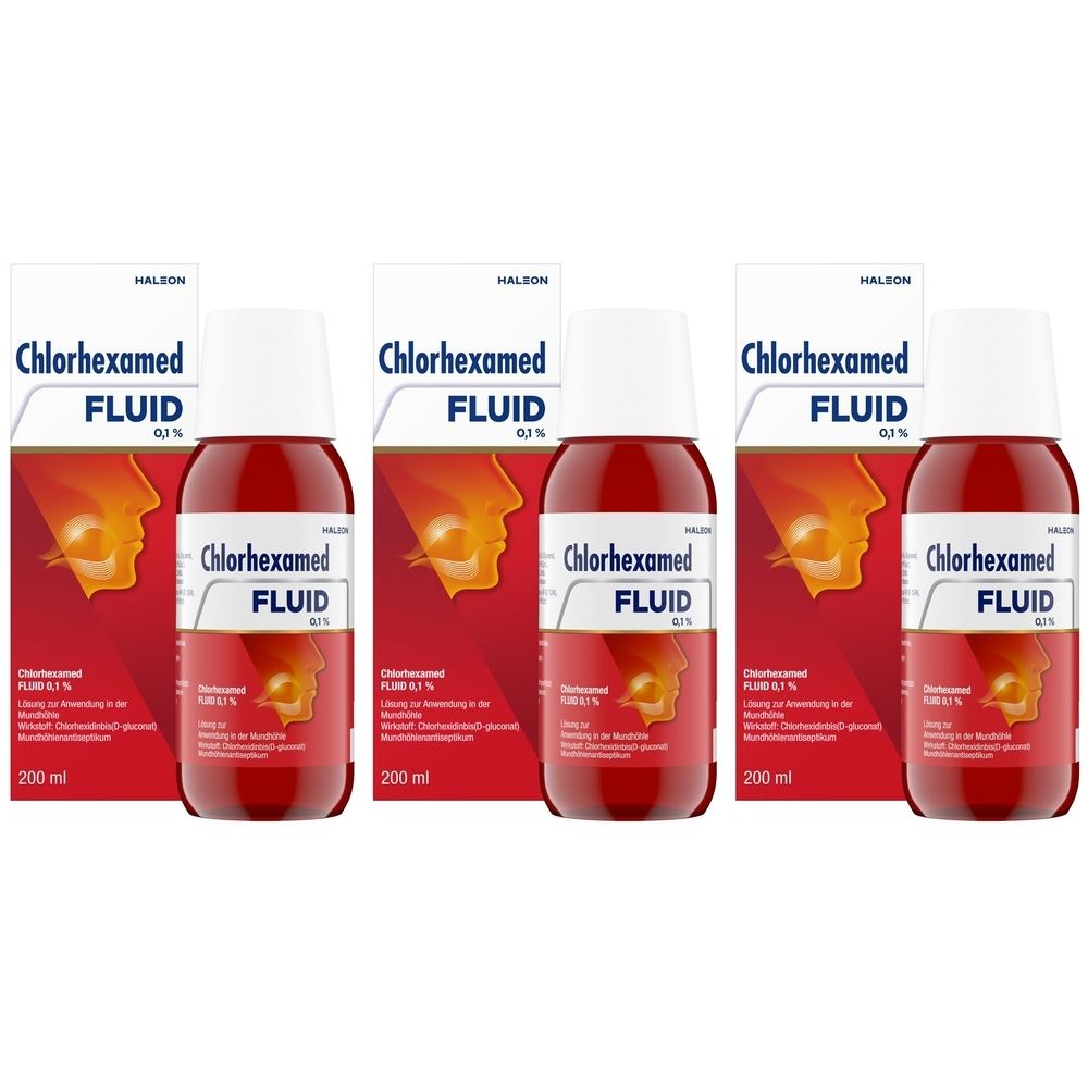 Chlorhexamed Fluid 3x 3x200 ml Lösung