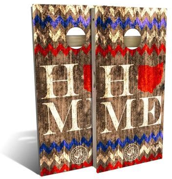 Skip's Garage Ohio Home Outdoor Cornhole Board Set