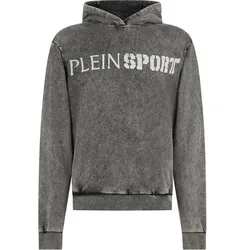 PLEIN SPORT Kapuzen-Sweatshirt SCRATCH, Größe XS in Schwarz 02