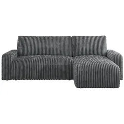 ECKSOFA ARGOS Dunkelgrau Cord