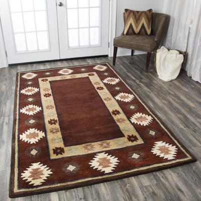 NAVATEXTURA Ryder Hand-tufted Southwestern Wool Rug.