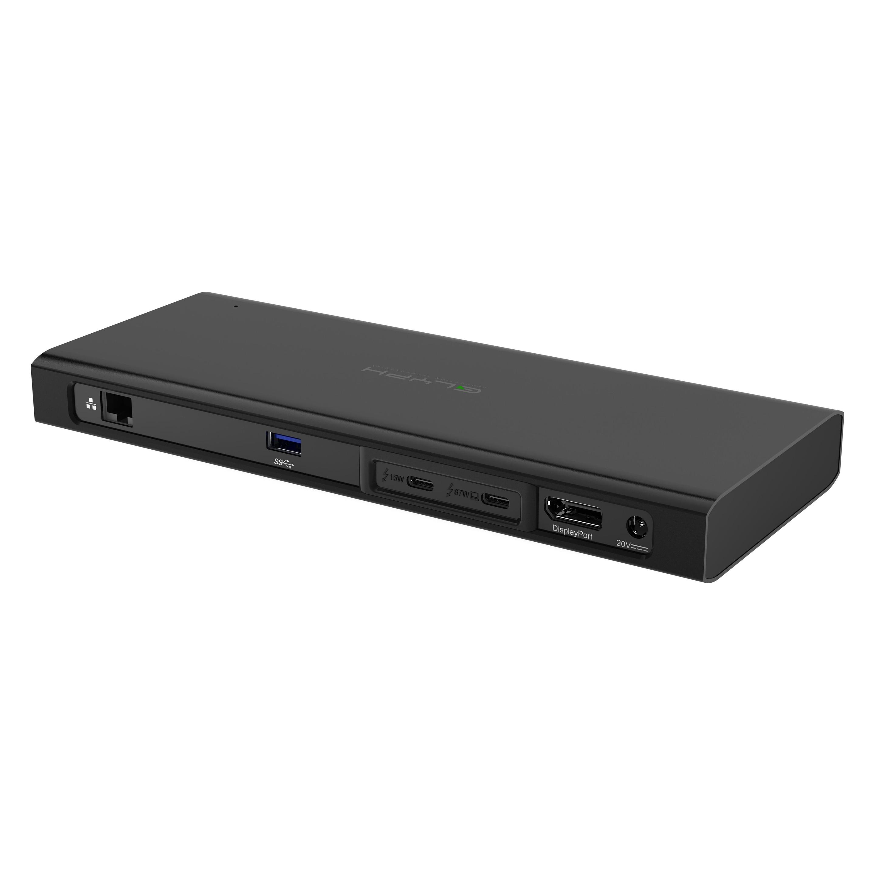 Glyph Thunderbolt 3 NVMe Dock - Verkabelt - 3,5 mm - 10,100,1000 Mbit/s - Schwarz - SD (Thunderbolt, 9 Ports) (GLTB3DOCKEU)