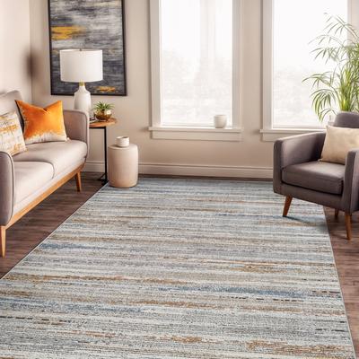 World Rug Gallery Multi-Tonal Striped Area Rug