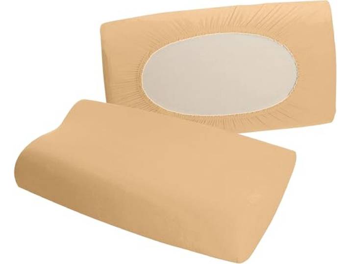 Erwin Müller Nackenstützkissen-Spannbezug Freising Multi-Stretch Single-Jersey beige Größe 35x50 cm