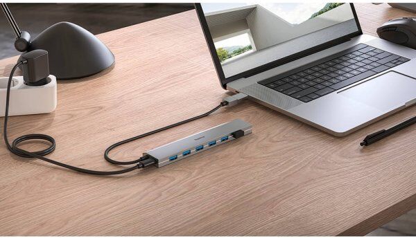 Hama Usb Hub 7x Porte M/ Usb-C Adapter