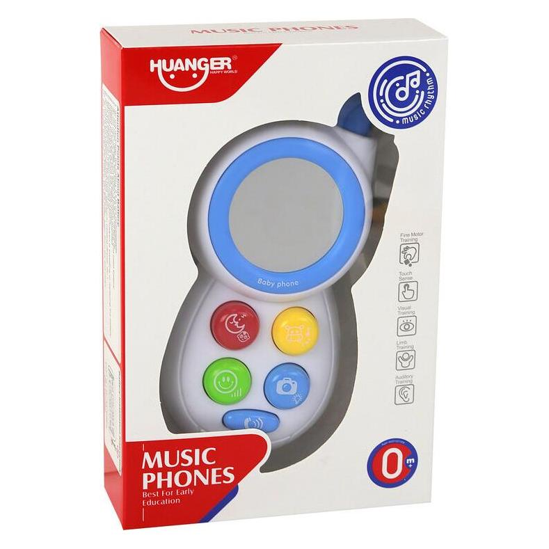 Lean Toys Interaktives Blaulicht-Sound-Telefon (49671800)