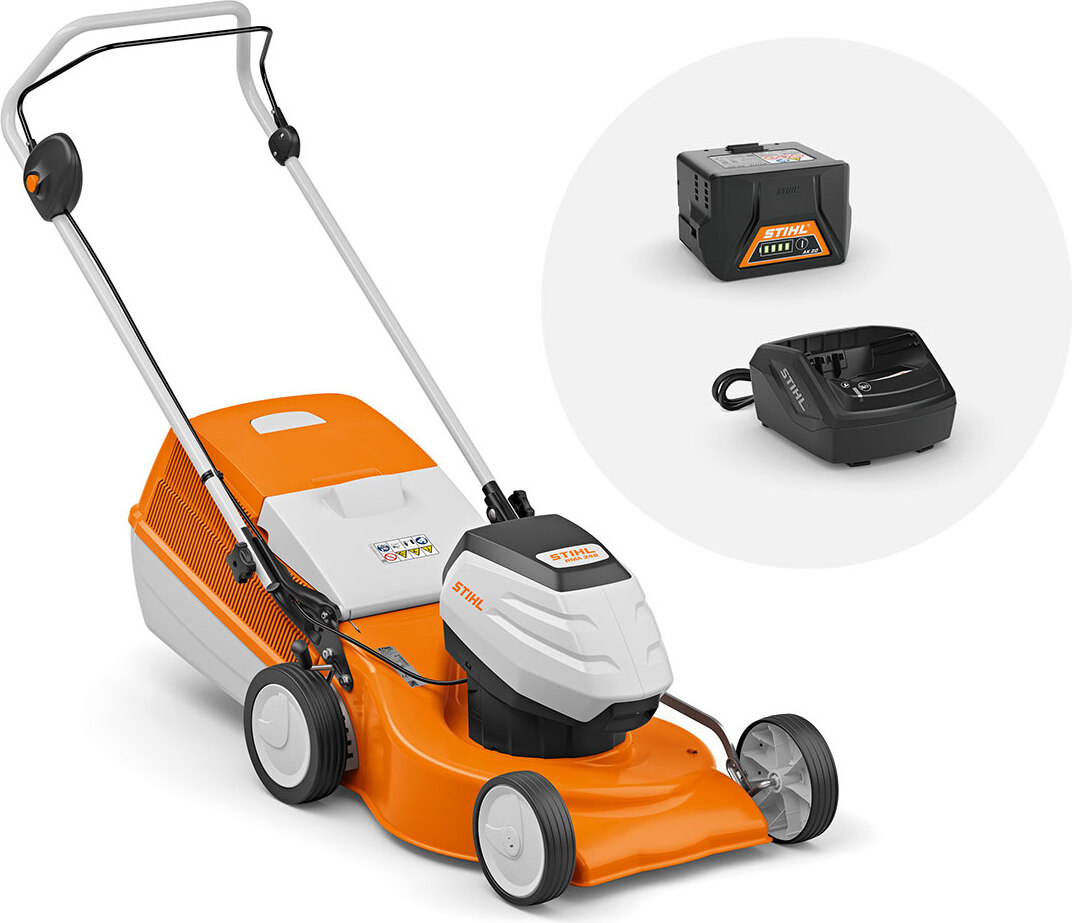 akku rasenmäher batterie STIHL RMA 248, SET mit 1X AK 30 akku and ladegerät AL 101