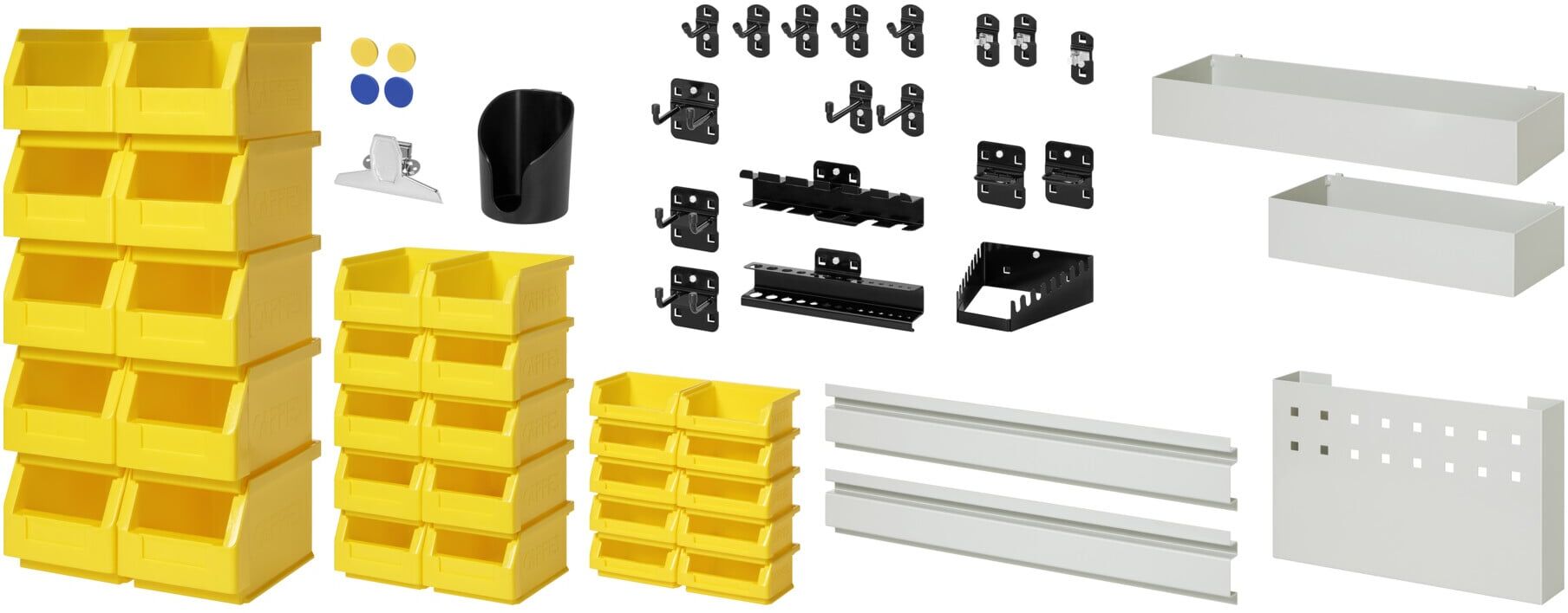 Rau System-Zubehör Set-01, 59-teilig für System-Aufbauten (SZ-SET01)