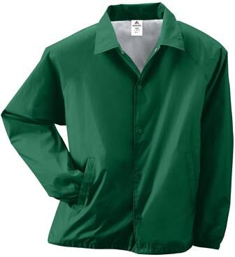 Augusta Sportswear 3100 Nylon Coach's Jacket/Lined in Dark Green size XL