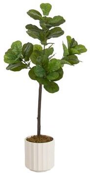 Kate and Laurel Fidmont Faux Fiddle Fig Tree