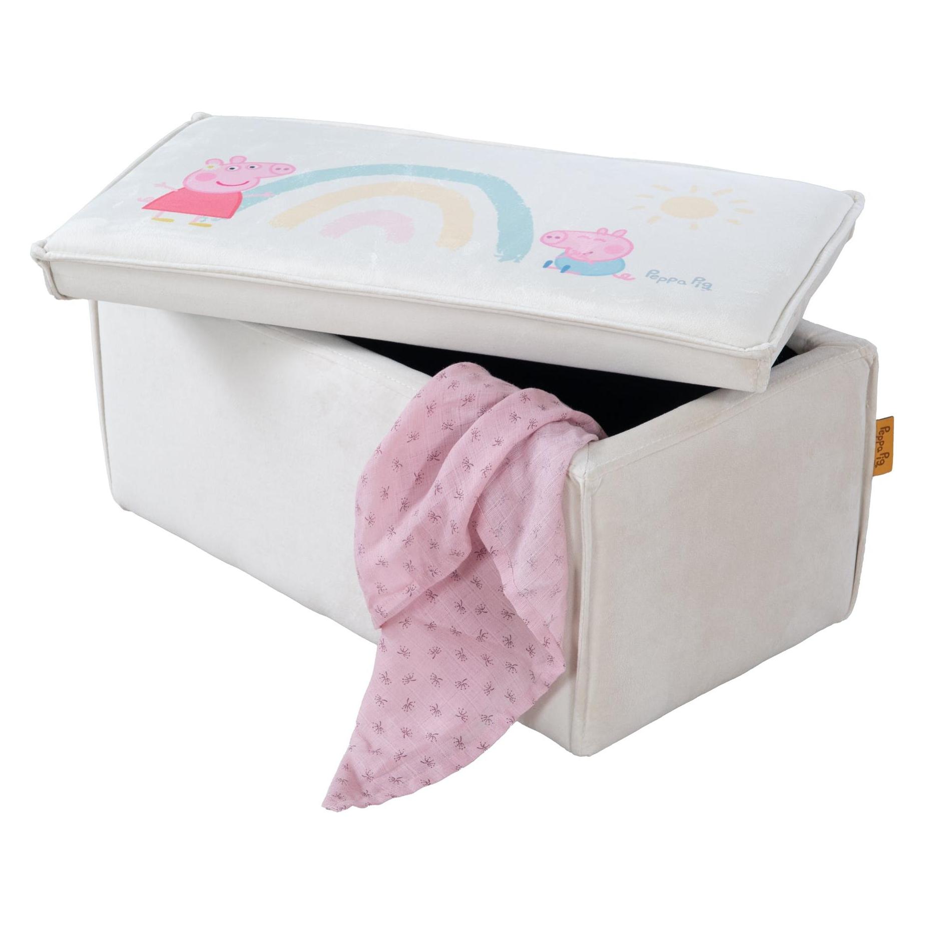 Roba Kinderhocker mit Aufbewahrungsfunktion Peppa Pig (Kinderbank) (450141PP1)