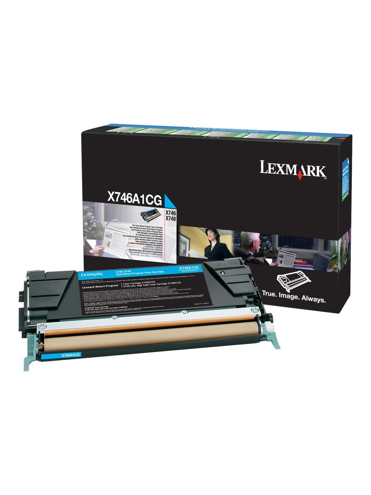 Lexmark X746A1CG - Cyan toner - Tonerpatrone Cyan