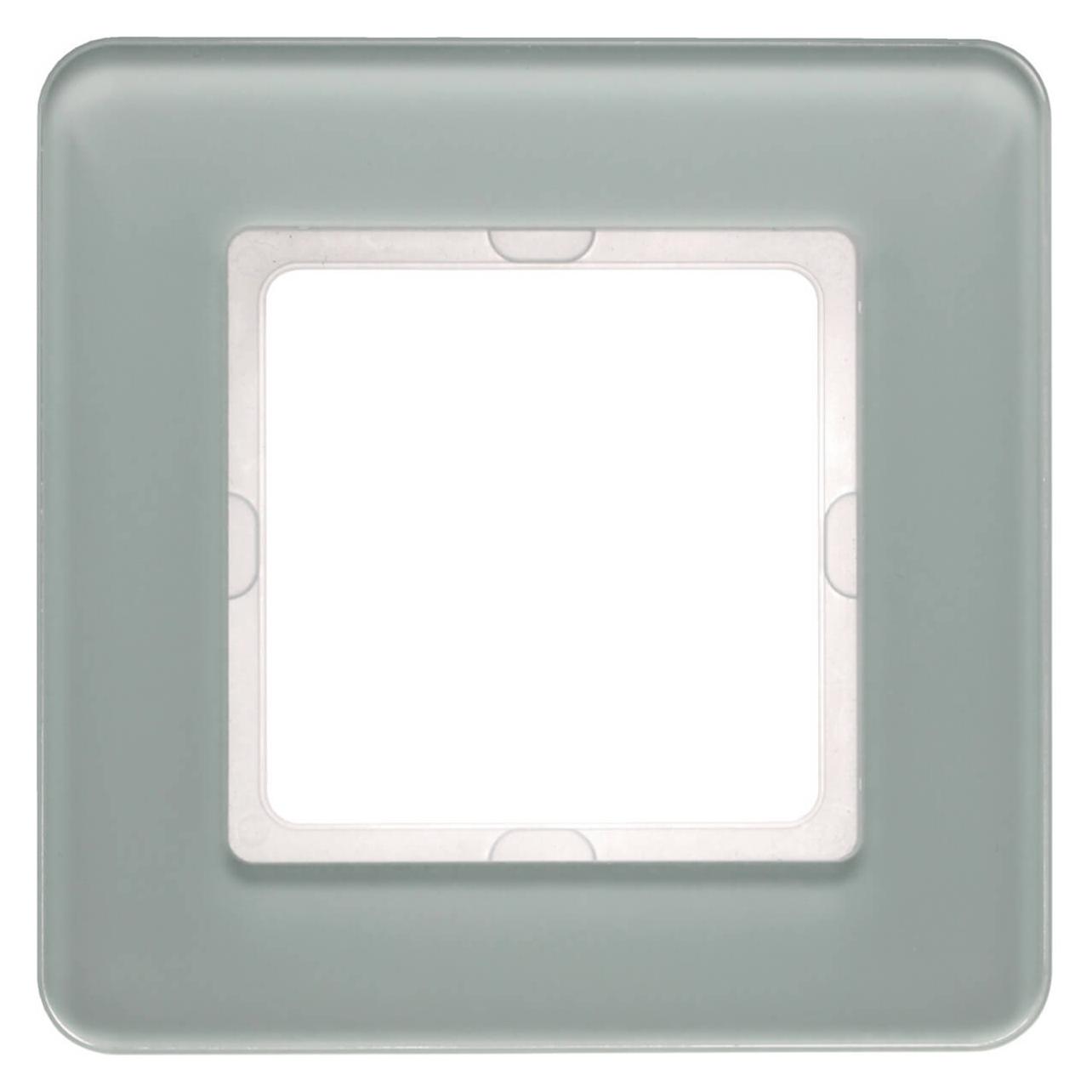 Berker Q.7 Rahmen 1fach 10116079 Glas polarweiss (10116079)