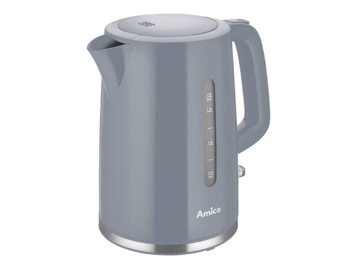 Amica KF1013 Snoerloze Waterkoker 1,7 Liter 2200W Automatische Uitschakeling Grijs