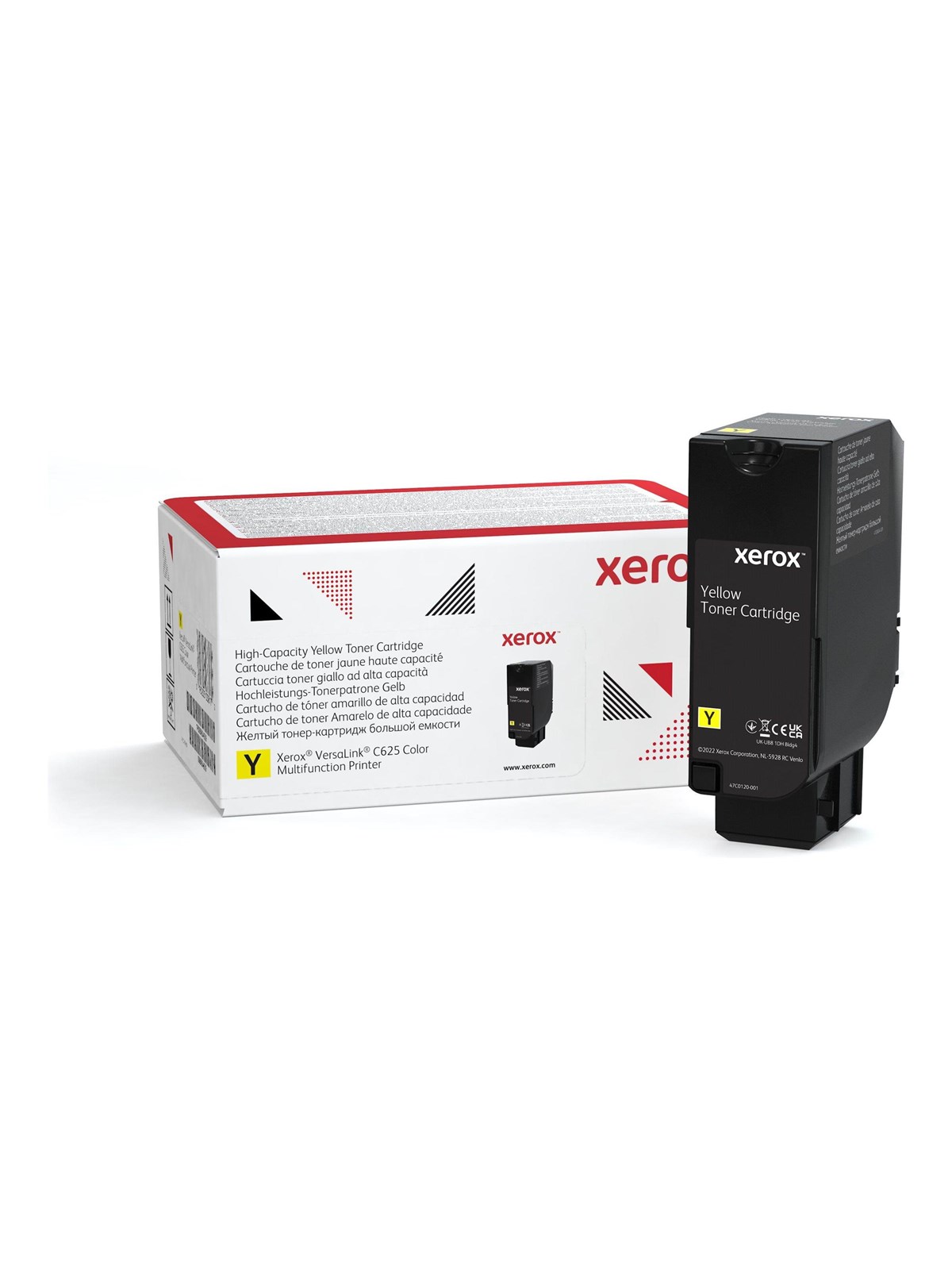 Xerox - high capacity - yellow - original - toner cartridge