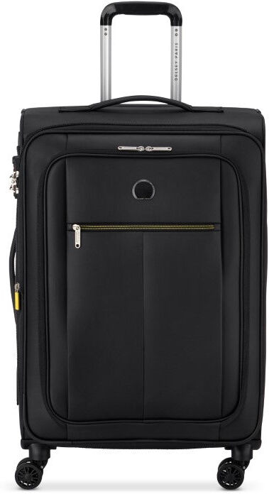 Delsey Dita 69cm 4-Wheel Medium Expandable Suitcase - Coated Black