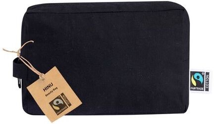 Nécessaire Éthique Personnalisé Fairtrade Hinu coton noir