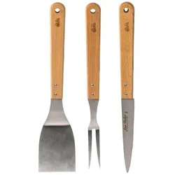 Laguiole, Grillbesteck, Jean Dubost Barbecue Set 3 tlg.