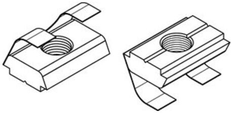 ART 87013 Muttern für T-Nuten St. gal Zn 10 mm, M 8 ohne Potenzialausgl. gal Zn ; Industrial Quality Supplies (870130159080000)