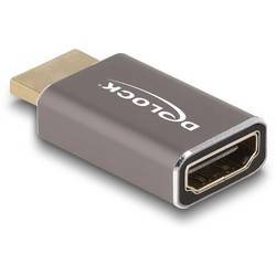 Delock 60081 HDMI Adapter [1x HDMI-Stecker - 1x HDMI-Buchse] Grau