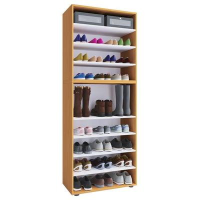 XXL Holz Großer Schuhschrank Schuhregal Lona 9