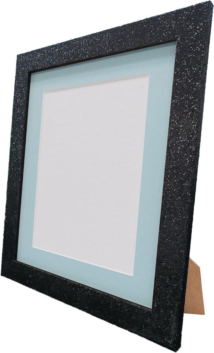 Fotolijstje Cabaret Muurdecoratie Blauw met Zuurvrije Passe-partout - 40 x 30 cm - Zwart