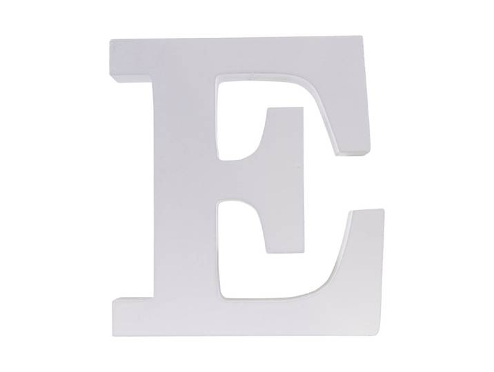 MDF Buchstabe E, FSC 100%, 9,8x2x11cm