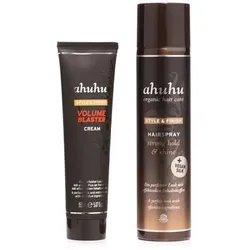 ahuhu Style & Finish Hairspray hold &shine 300ml, Volume Blaster Cream 150ml