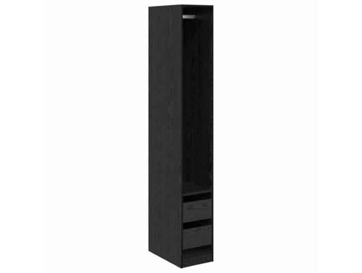 smnyxs Schrank Eiche Schwarz 30 x 50 x 200 cm Holz Regalbretter, MDF, freistehendes Design, feucht abwischbar, vielseitige Aufbewahrung