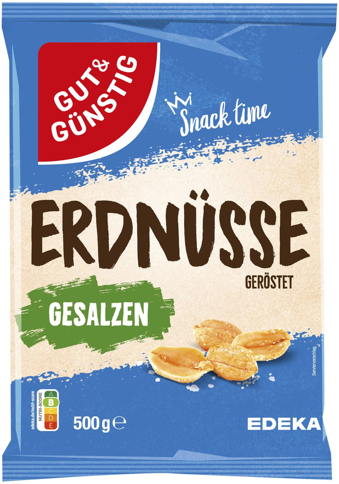 GUT&GÜNSTIG Erdnüsse geröstet & gesalzen 500,0 g 5159359005