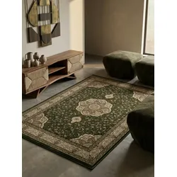 Kurzflorteppich GEISLER, orientalisch, Grün, 160 x 230 cm