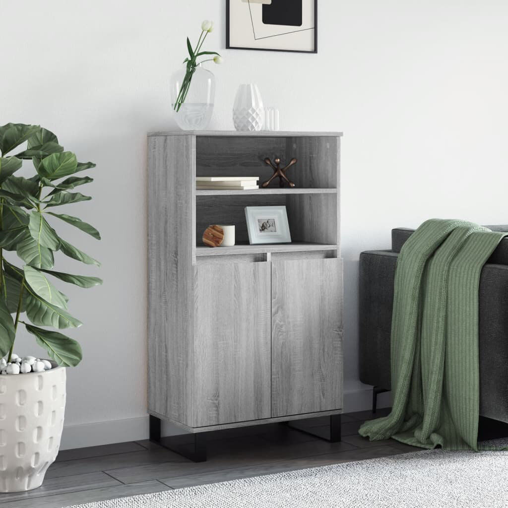 17 Stories Mithra 60cm Sideboard Grey Sonoma 110cm H X 60cm W X 36cm D