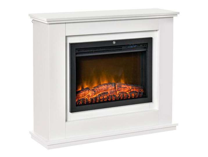 ComfortXL Elektrokamin De-17015 Große Größe 2000 W LED-Flamme Weiß, 98x80x27.5 cm, Elektrogeräte, Heizgeräte, Elektrokamine