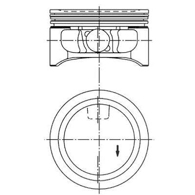 Kolbenschmidt Kolben [Hersteller-Nr. 94912600] für Vauxhall, Opel