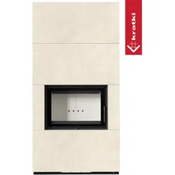 Kaminbausatz KRATKI FLOKI BOX 8 kW Ø 160 Quarzsinter FOKOS TALCO